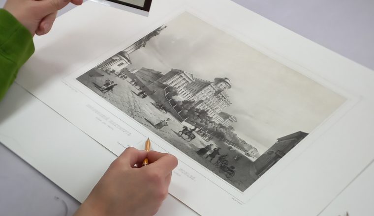 Реставраторы Центра им. академика И.Э. Грабаря рассказали о технологии  восстановления гравюр из изобразительной коллекции Объединения