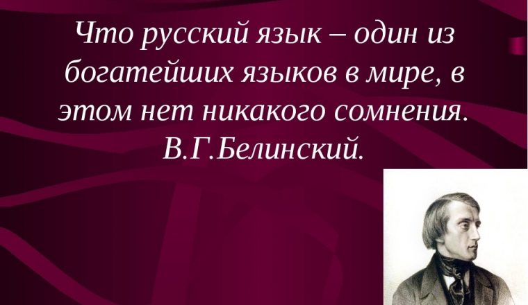 Язык – живая душа народа