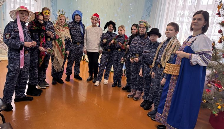 Наровчатские кадеты пришли на Святки в музей А.И. Куприна