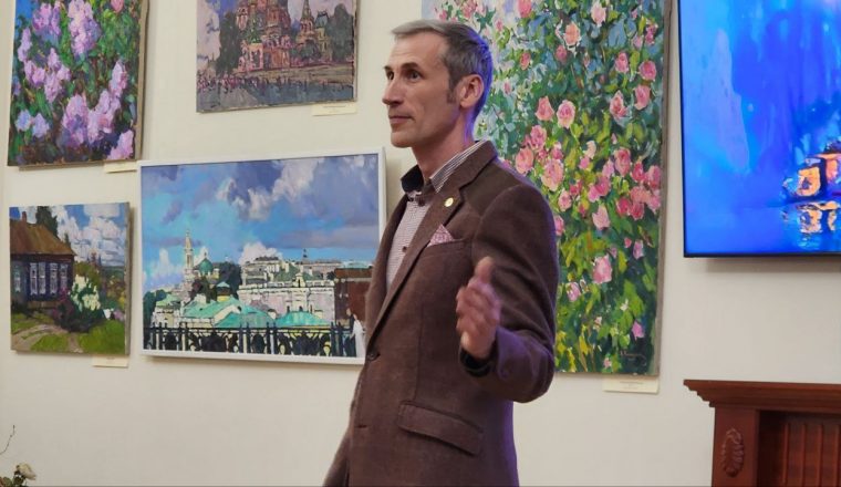 «Великой Победе посвящается»: персональная выставка Алексея Каменева открылась в Литературном музее