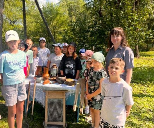 Воспитанники пришкольного лагеря познакомились с русской народной культурой